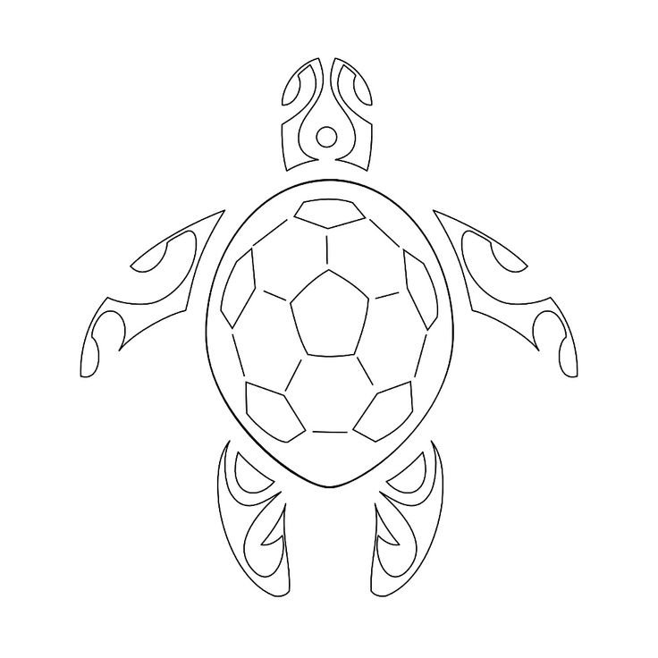 Черепашка шаблон