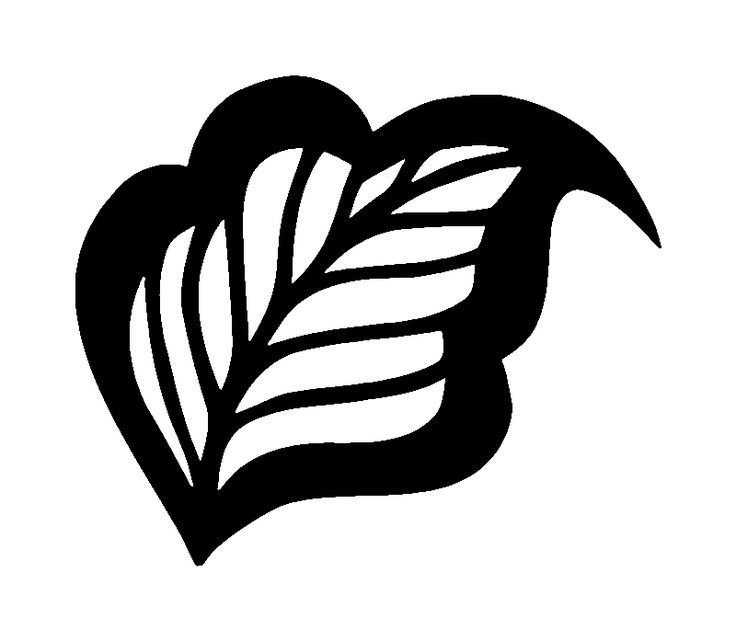 Трафареты "листья"