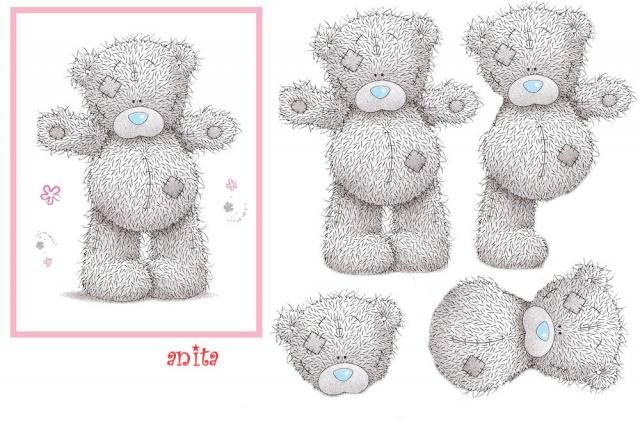 Мишка Тедди аппликация