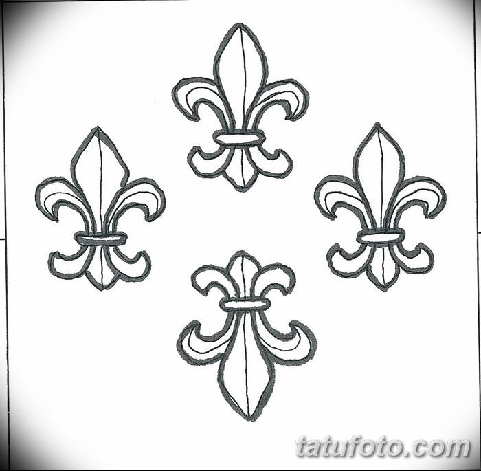 Геральдическая Лилия тату
