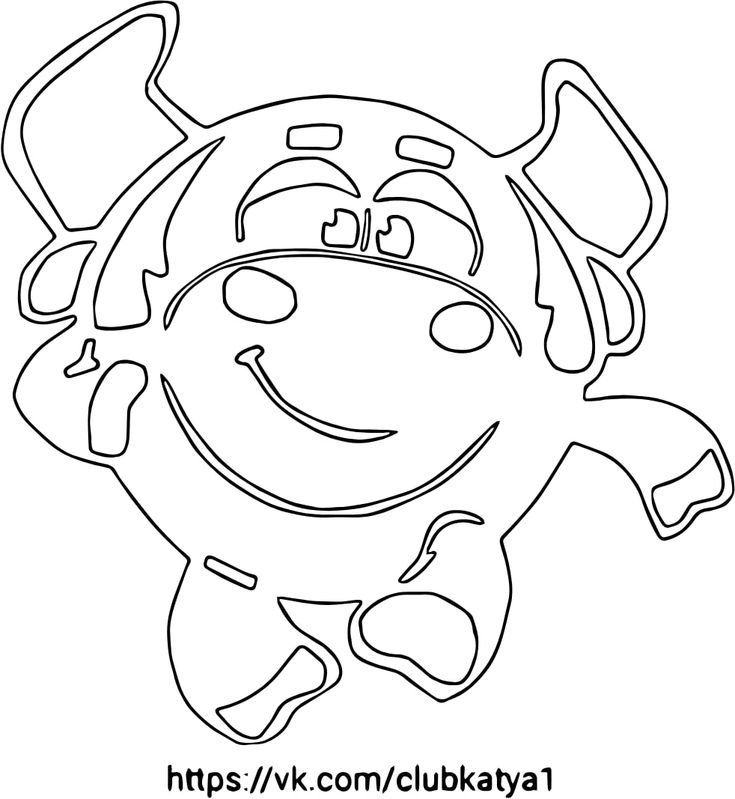 Вытынанки Смешарики новогодние