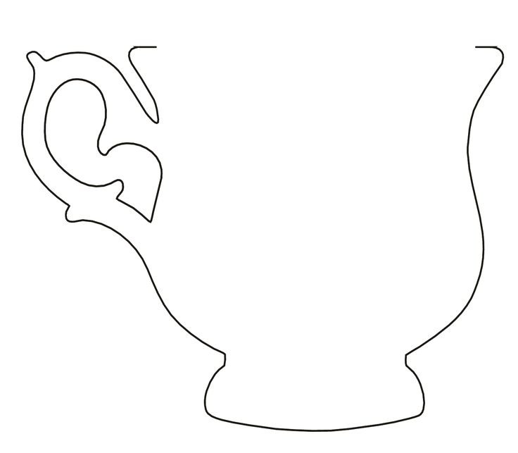 Трафарет "чашка"