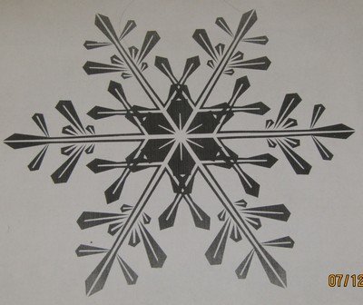 Трафареты снежинок для клея ПВА