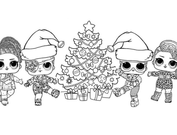 Кукла Лола novogodniy raskraska