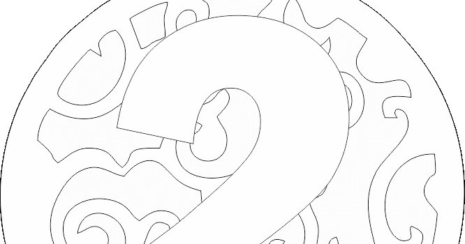 Вытынанки на новый год шарик с цифрами