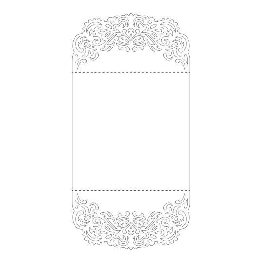 Макет конверта для пригласительных