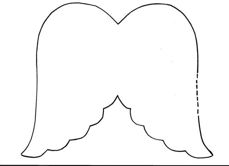 Крылышки ангела шаблон