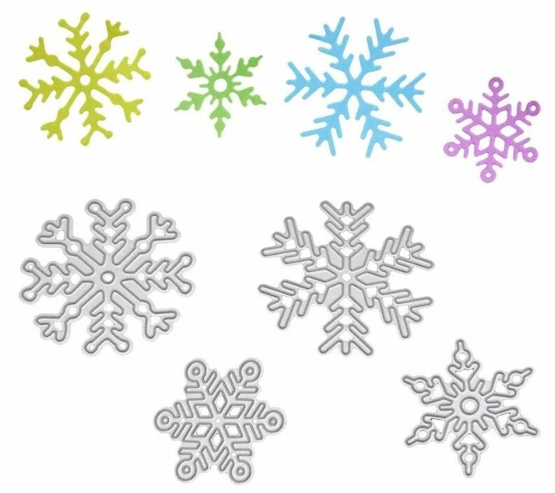 Трафарет «снежинки»