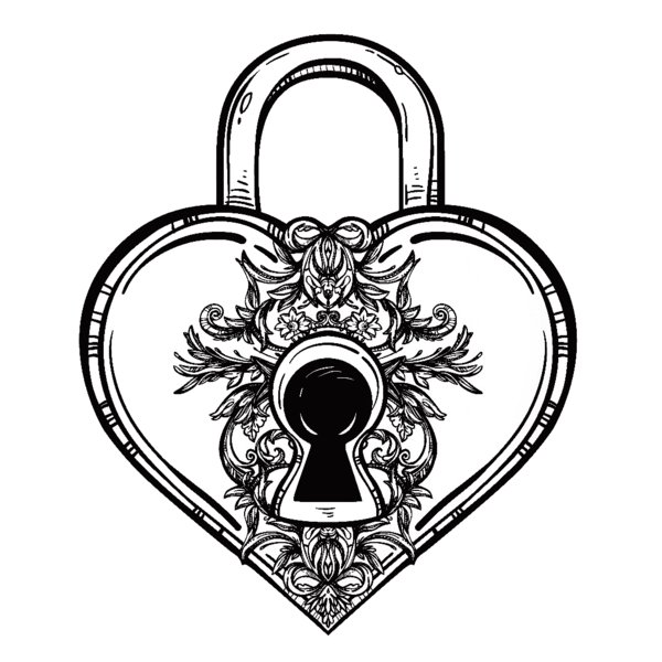 Сердце с замочной скважиной