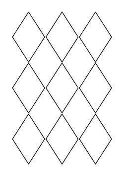 Трафарет ромбы