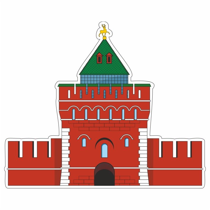 Нижний Новгород Кремль Дмитриевская башня вектор