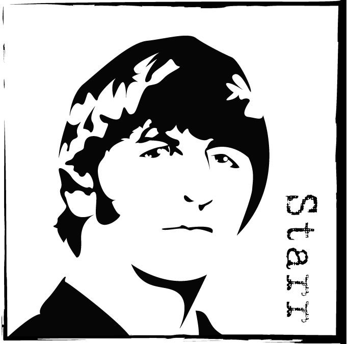 Битлз силуэт