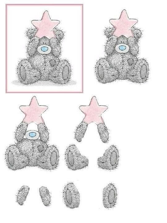 Трафарет Тедди