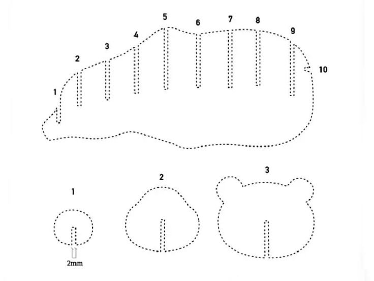 Поделка мишка из картона