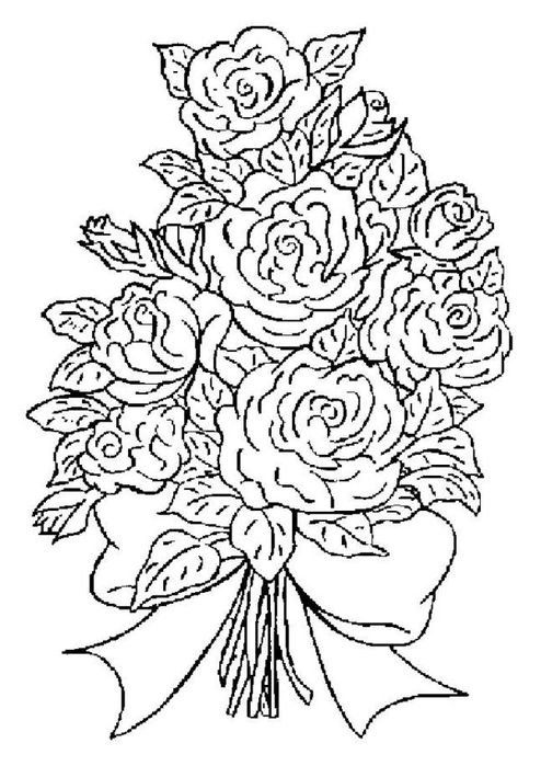 Букет цветов рисунок