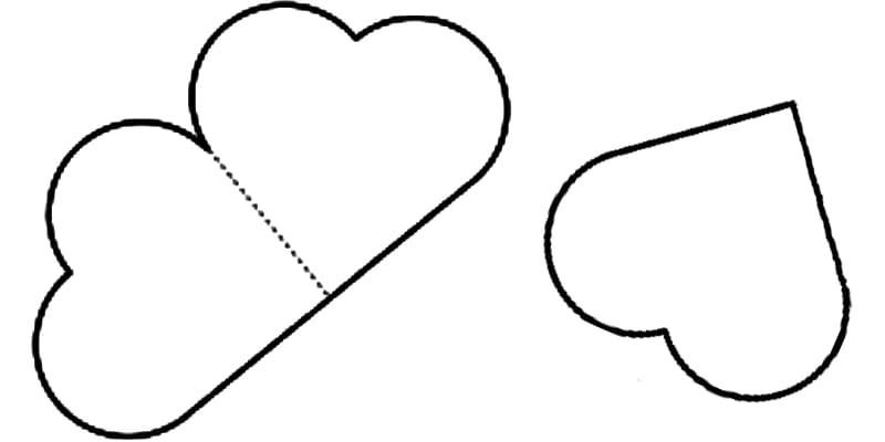 Сердечко шаблон