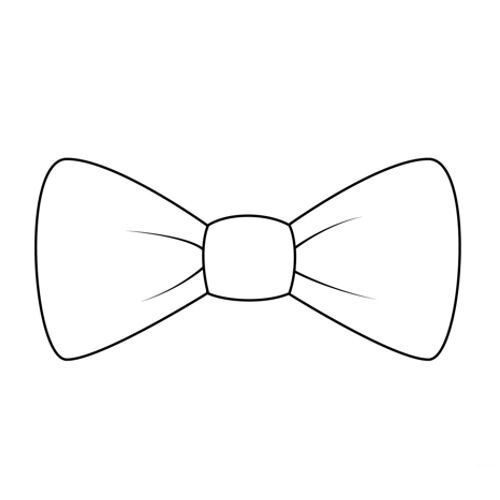 Бантик раскраска для детей