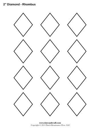 Ромбики шаблон