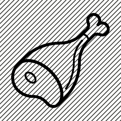 Мясо трафарет