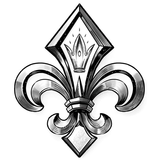 Геральдическая Лилия (fleur-de-Lis)