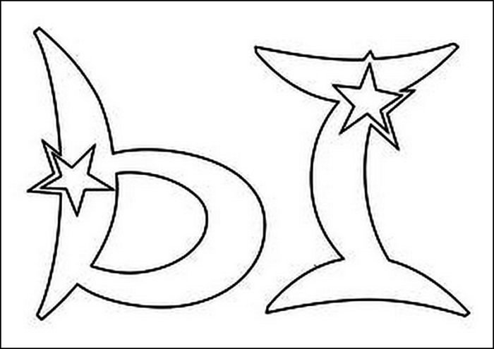 Звезды для украшения окон к 9 мая