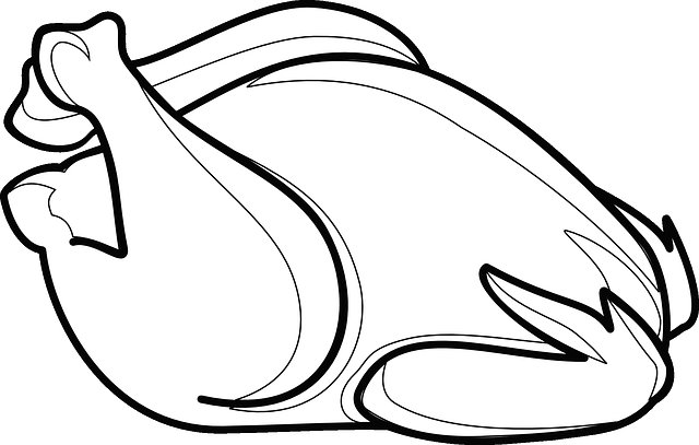 Курица раскраска