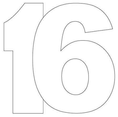 Цифра 6 трафарет для торта
