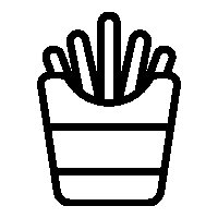 Распечатка картошки фри