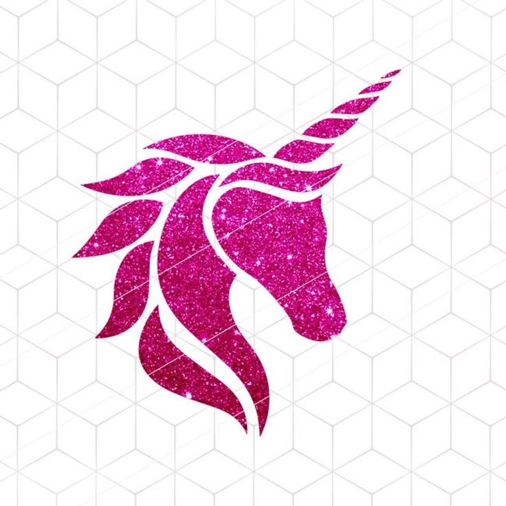 Единорог трафарет