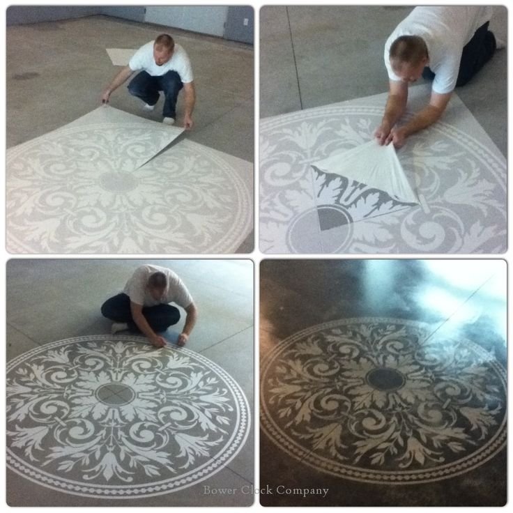 Трафарет для покраски пола