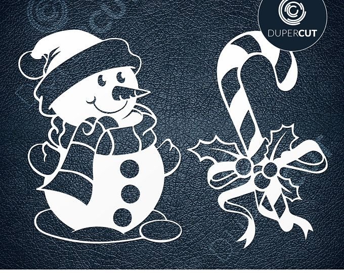 Вытынанки Снеговик