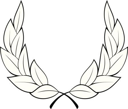 Трафарет лаврового венка