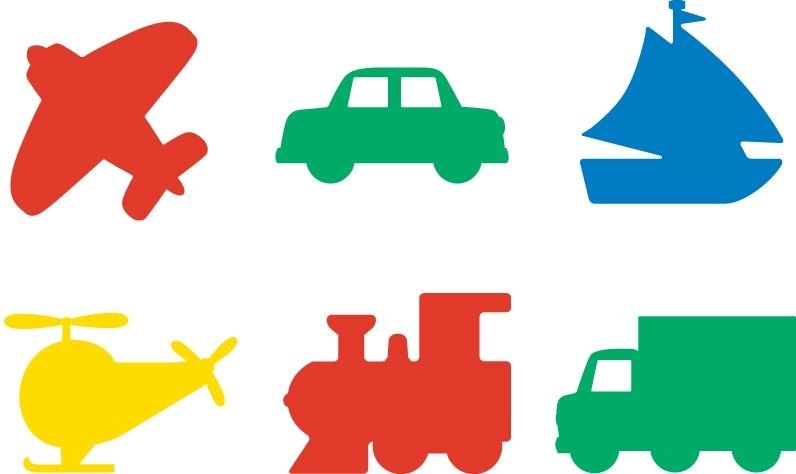 Силуэт машинки для детей