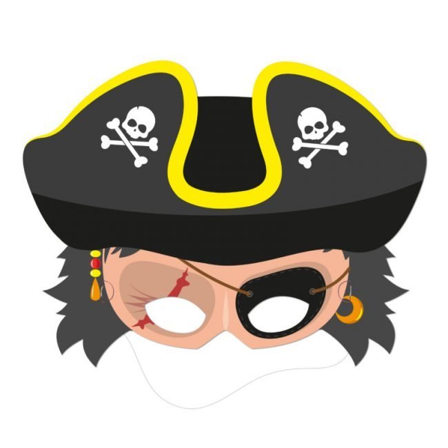 Пиратская маска для девочки