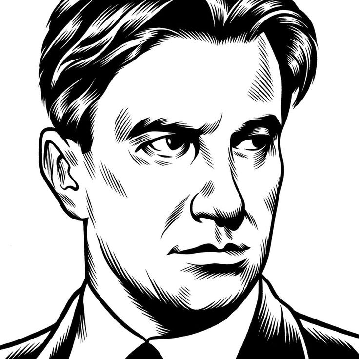 Маяковский портрет карандашом