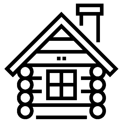 Пиктограмма деревянный дом