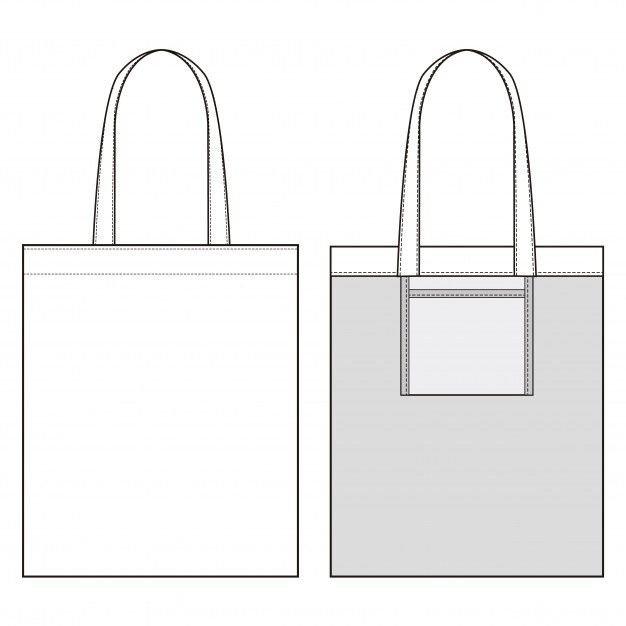 Сумка тоут скетч