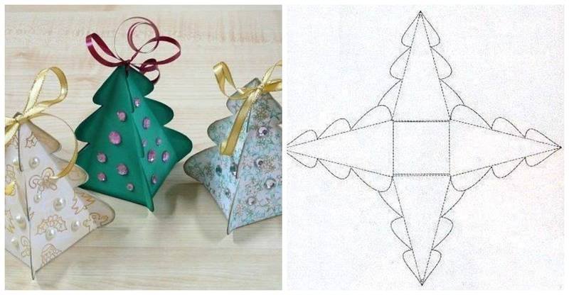 Коробка в виде елки