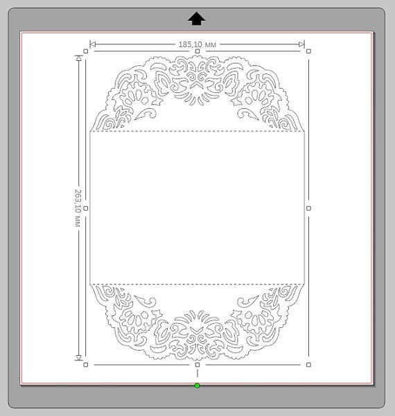 Ажурный конверт для денег шаблон