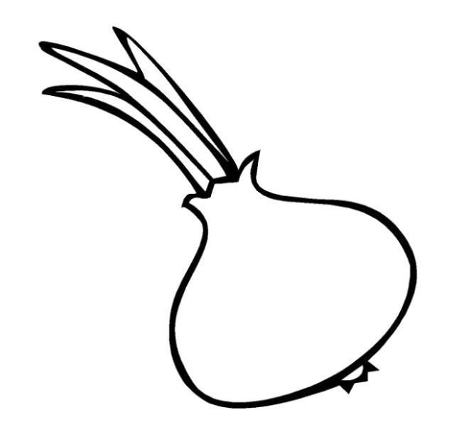 Лук раскраска для малышей