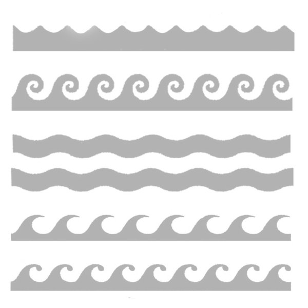 Трафарет волны