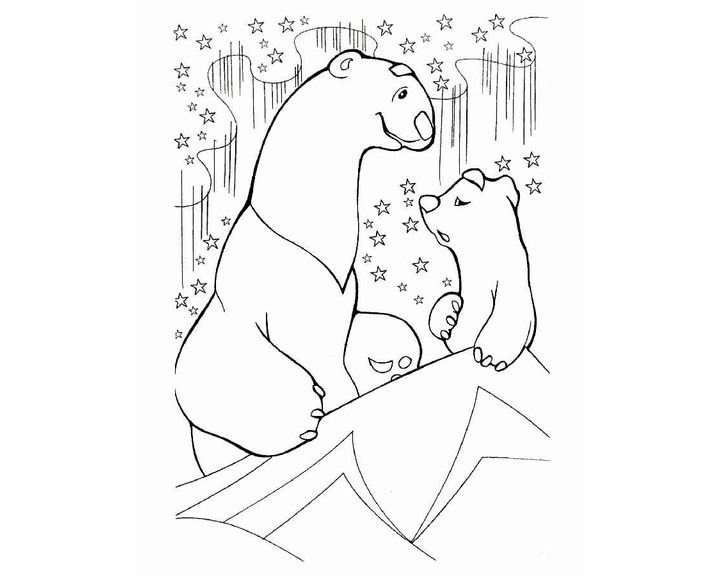 Медведь раскраска