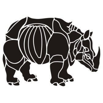 Трафареты животных Африки