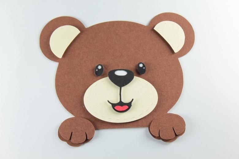 Аппликация мишка