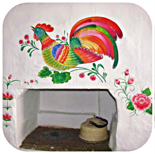 Роспись стен в русском стиле