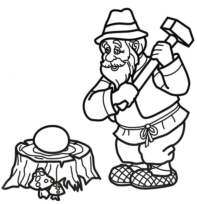 Раскраски из сказки Курочка Ряба