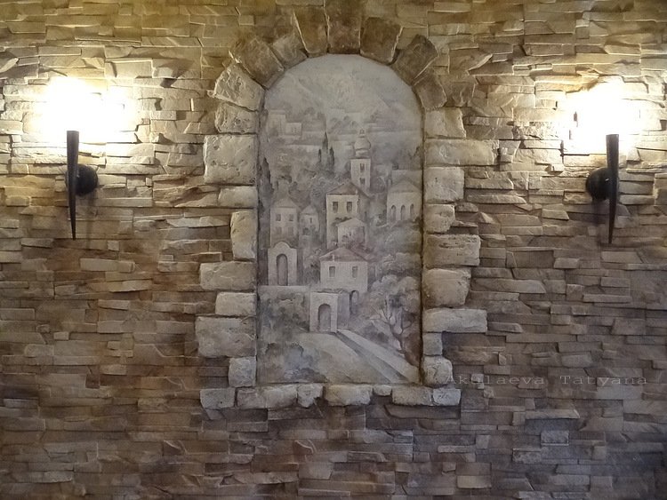 Фреска в декоративном Камне