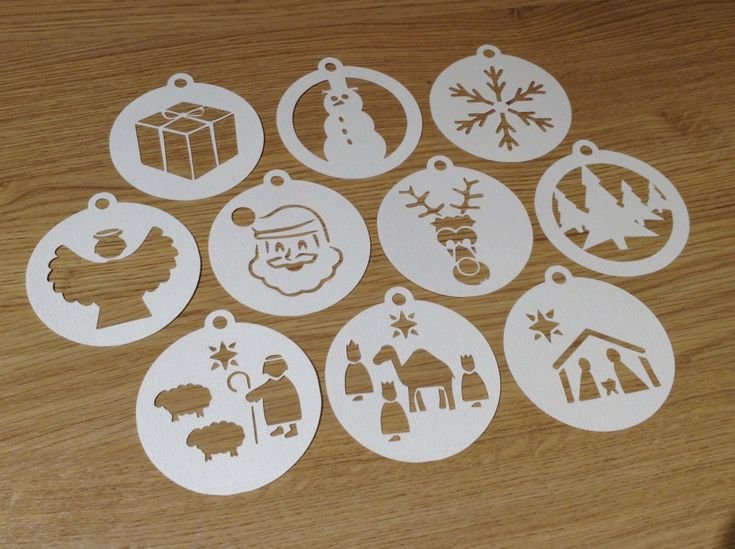 Украшение для торта трафареты к новому году