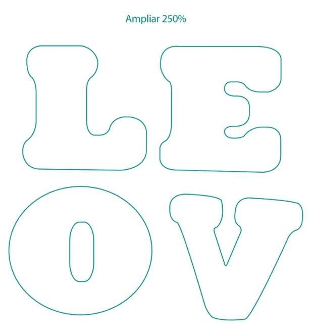 Буквы из фетра шаблоны