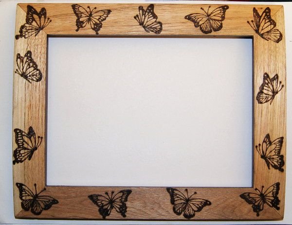 Рамы деревянные Выжигание